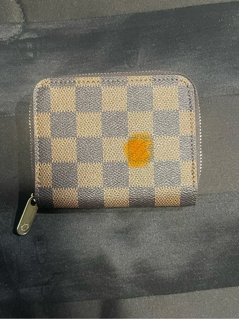 Classic Check Zip-Around Card Wallet - Brown